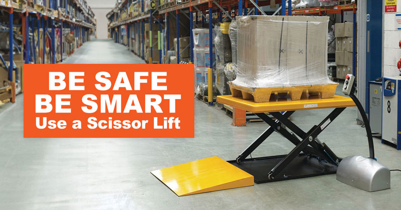 be safe, be smart, use a scissor lift