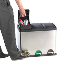 Pedal recycling bin