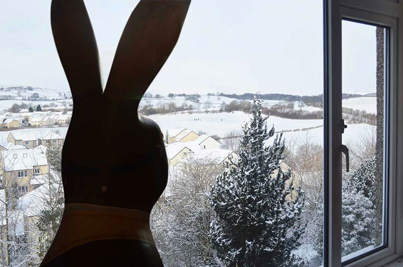 Hareman checks out the Cumbrian hills on Snow Day as a result of the Beast From The East