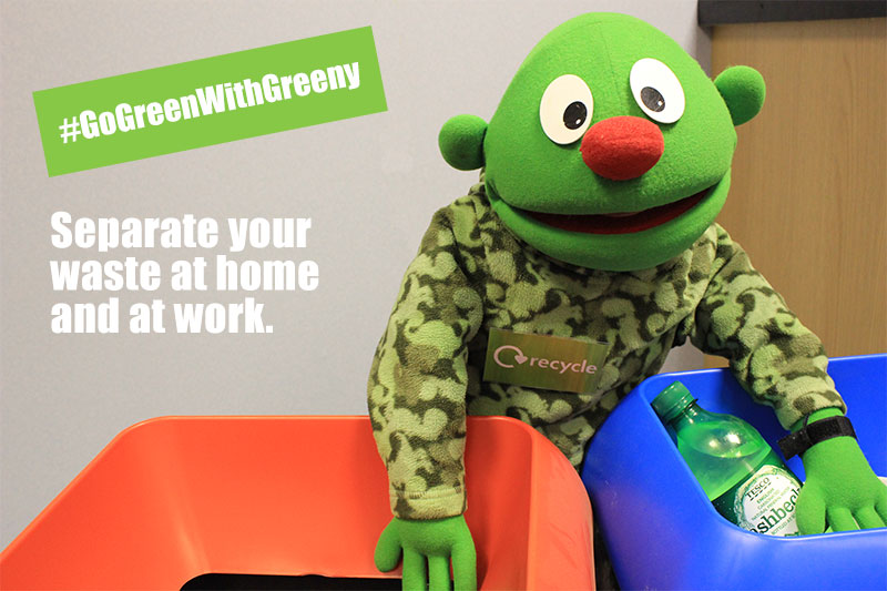 Go Green With Greeny - recycle at home and at work