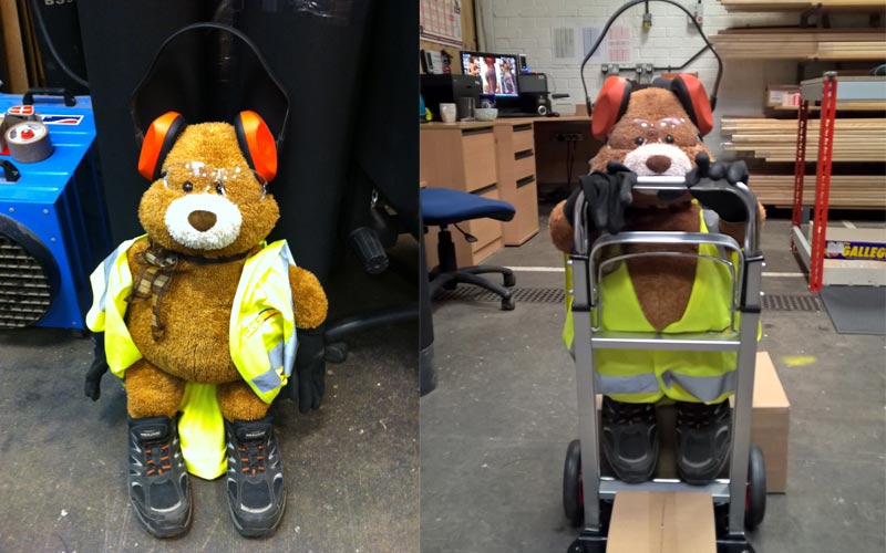 Health and Safety Bear - he'll be able to reach some day