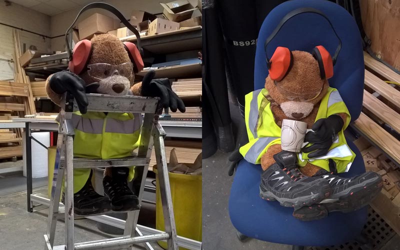 Health and Safety Bear - tea time