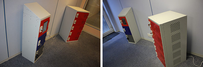 steel charging lockers