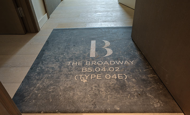 Bespoke doormats for Broadway London Multiplex