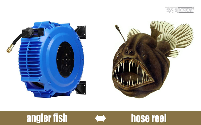 An angler fish pretending to be a Recoila hose reel