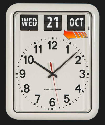 Quartz movement clock goes back to the future. Wednesday 21st October 2015