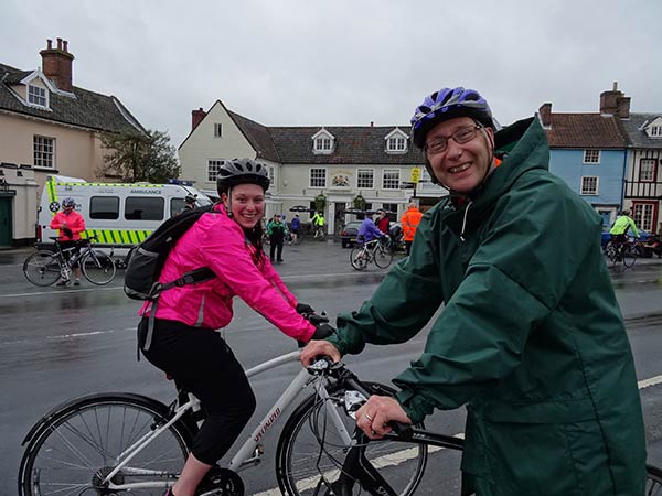 Kelly and Mike take a break in Reepham