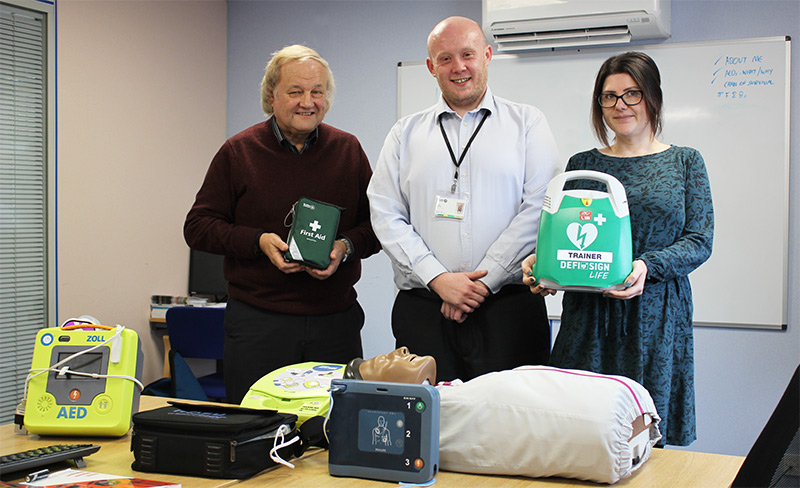 St John Ambulance defibrillator training provided by Guy Peace