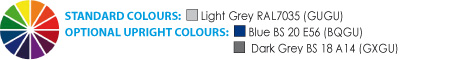 Light Grey, Blue, Dark Grey