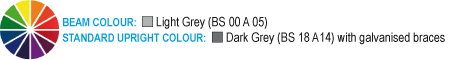 Longspan racking colour chart