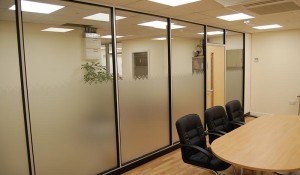 Choice Homes glass partitioning wall