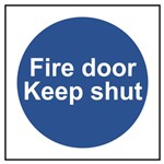 Fire door keep shut sign