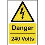 Danger high voltage warning sign