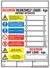 Rack Weight Load Notice Signs for Shelving / Racking / Mezzanines