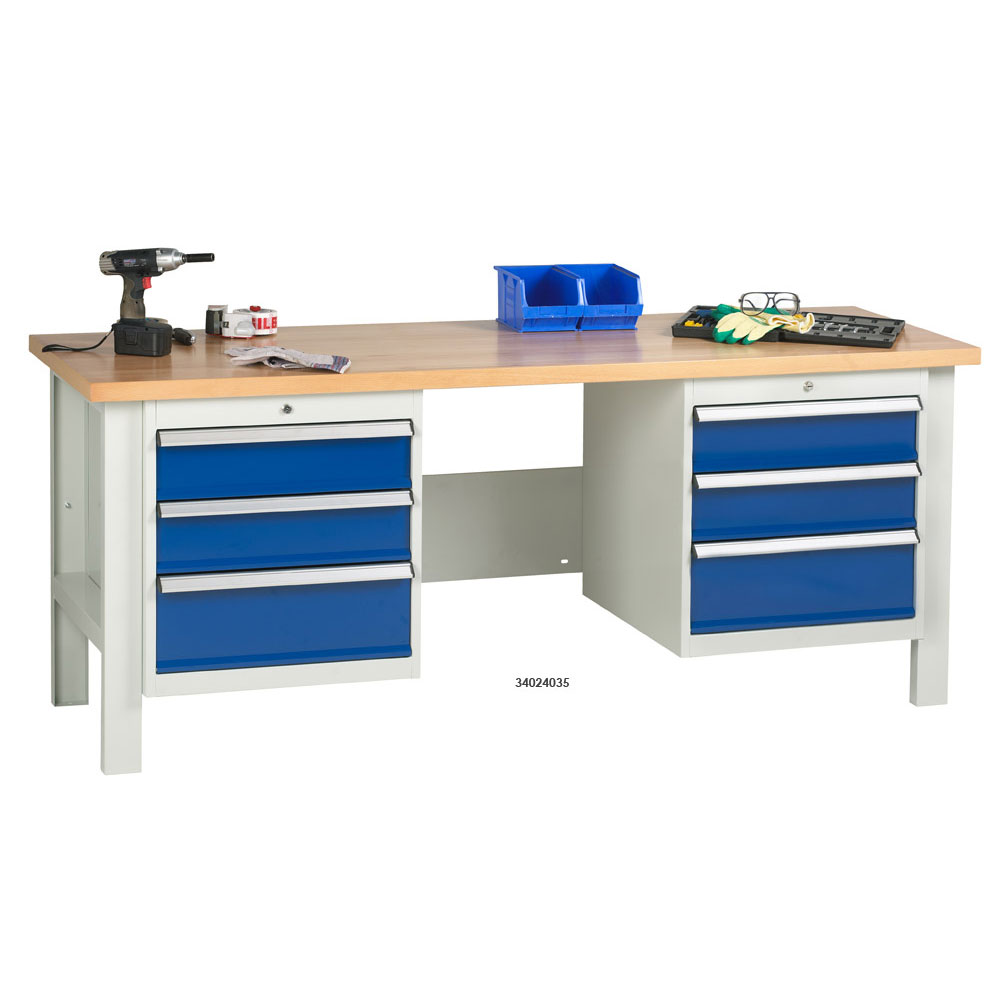 Industrial Workbenches with Drawers / Cupboards - ESE Direct