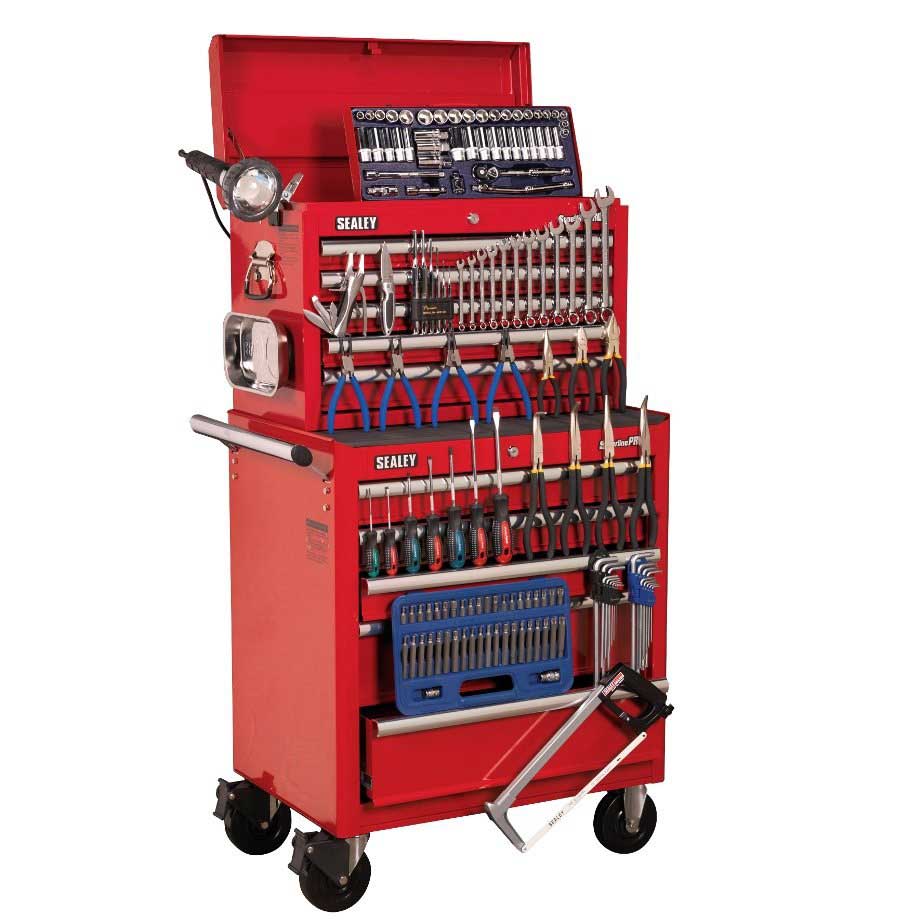 Click to view product details and reviews for Sealey Superline Pro H D 10 Drawer Combination Top Chest With 147pc Tool Kit.
