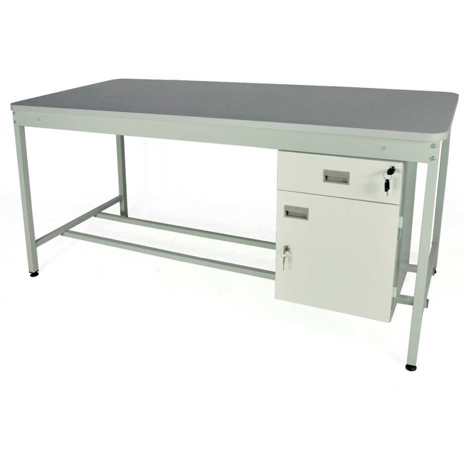 Open Mailroom Bench with MFC Worktop - 840 x 1530 x 900mm