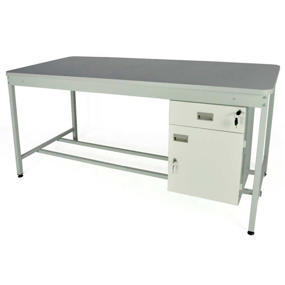 Open Mailroom Workbench with MFC Worktop - 920 x 1230 x 900mm