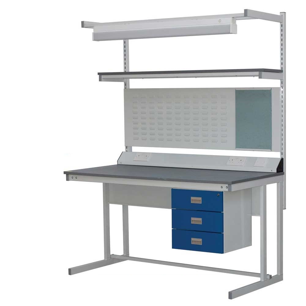 Click to view product details and reviews for 250kg Cantilever Workbench With Solid Beech Worktop 840 X 1200 X 750mm.