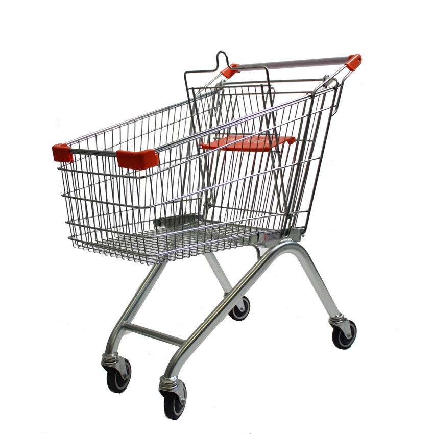 Click to view product details and reviews for 100 Litre Shopping Trolley Zinc Plate Finish.
