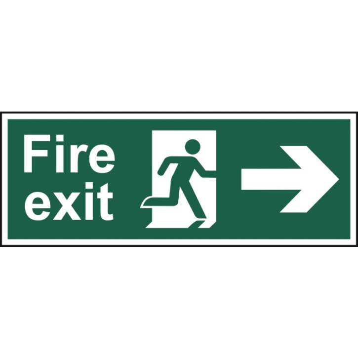 Click to view product details and reviews for Fire Exit Man Arrow Right Self Adhesive Sticky Sign 400 X 150mm.