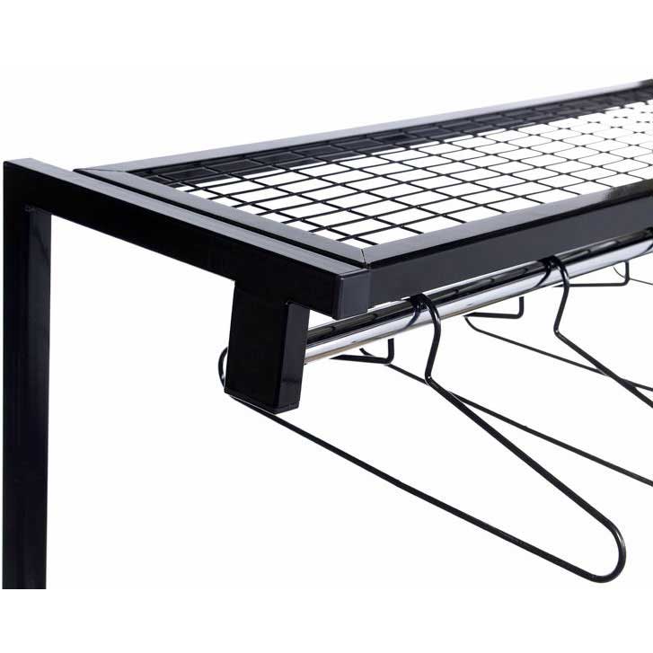Click to view product details and reviews for Captive Coat Hangers Black Finish.