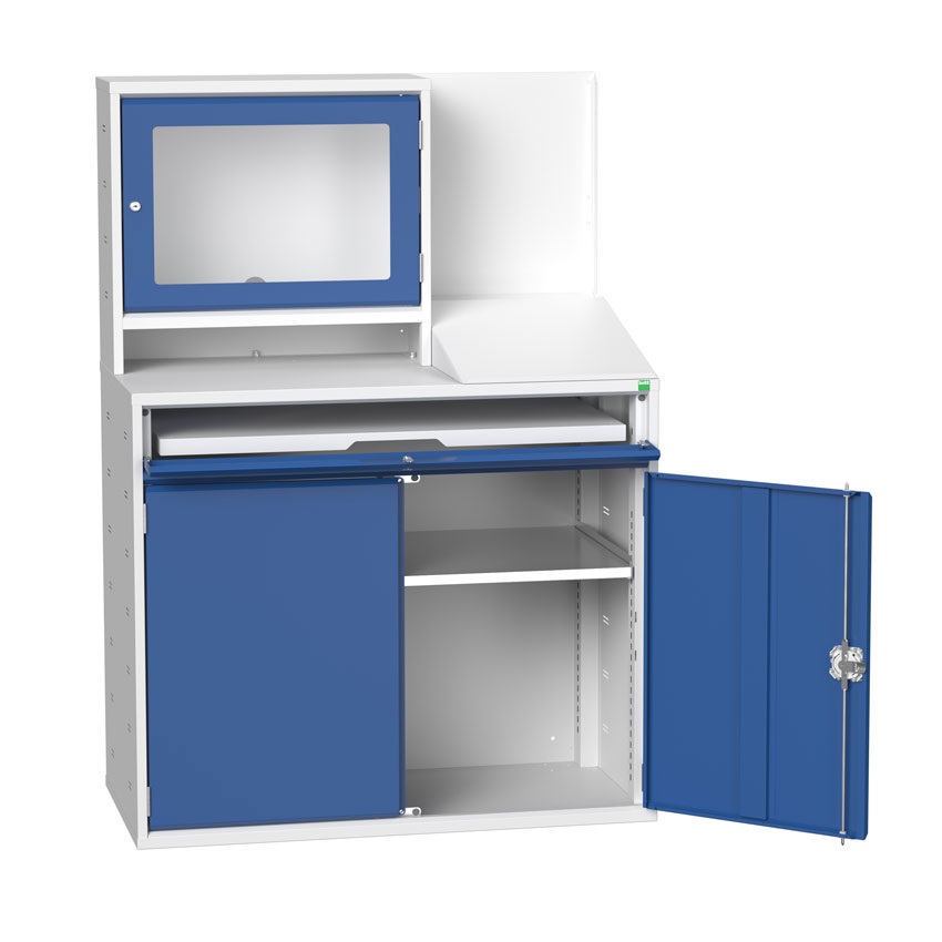 Bott Computer Workstation With Flat Top Shelf And Single Cupboard 1000 X 650 X 550