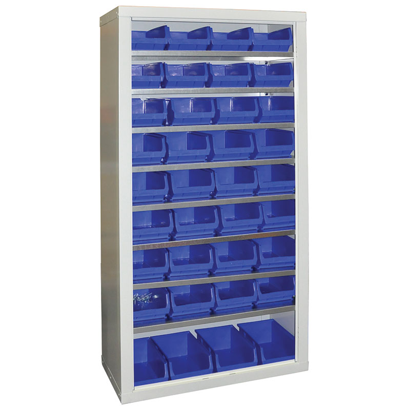 Click to view product details and reviews for Storage Container Cupboard With Doors 1800900460 Option 2b 10x Size 3 8x Size 5 41x Size 2 4 Shelves.