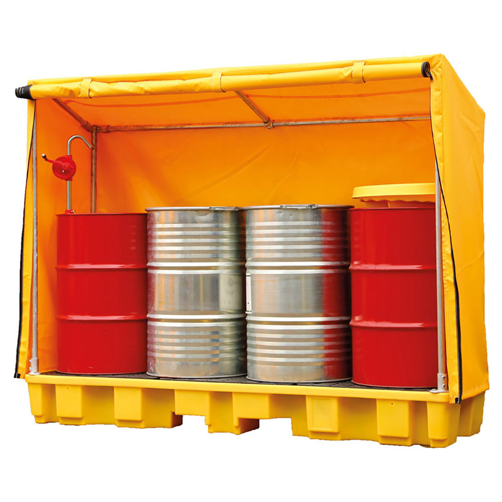 Click to view product details and reviews for Covered Drum Storage Spill Pallet 1 Drum 2180 X 1000 X 680mm.