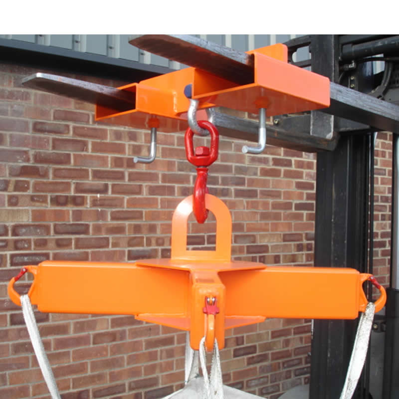 Crane Slung Bulk Bag Carrier can attach to forklift hoist ESE Direct