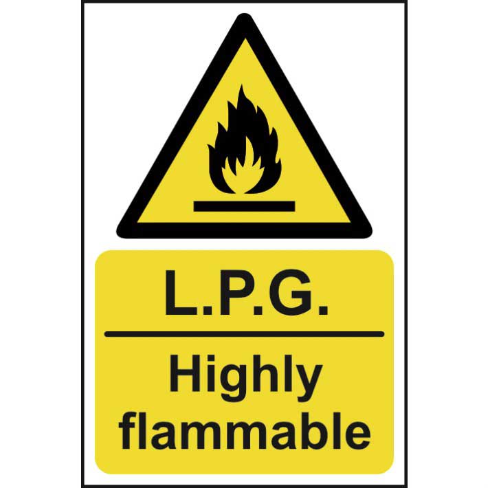 Click to view product details and reviews for Lpg Highly Flammable Sign 1mm Rigid Pvc Board 300 X 200mm.