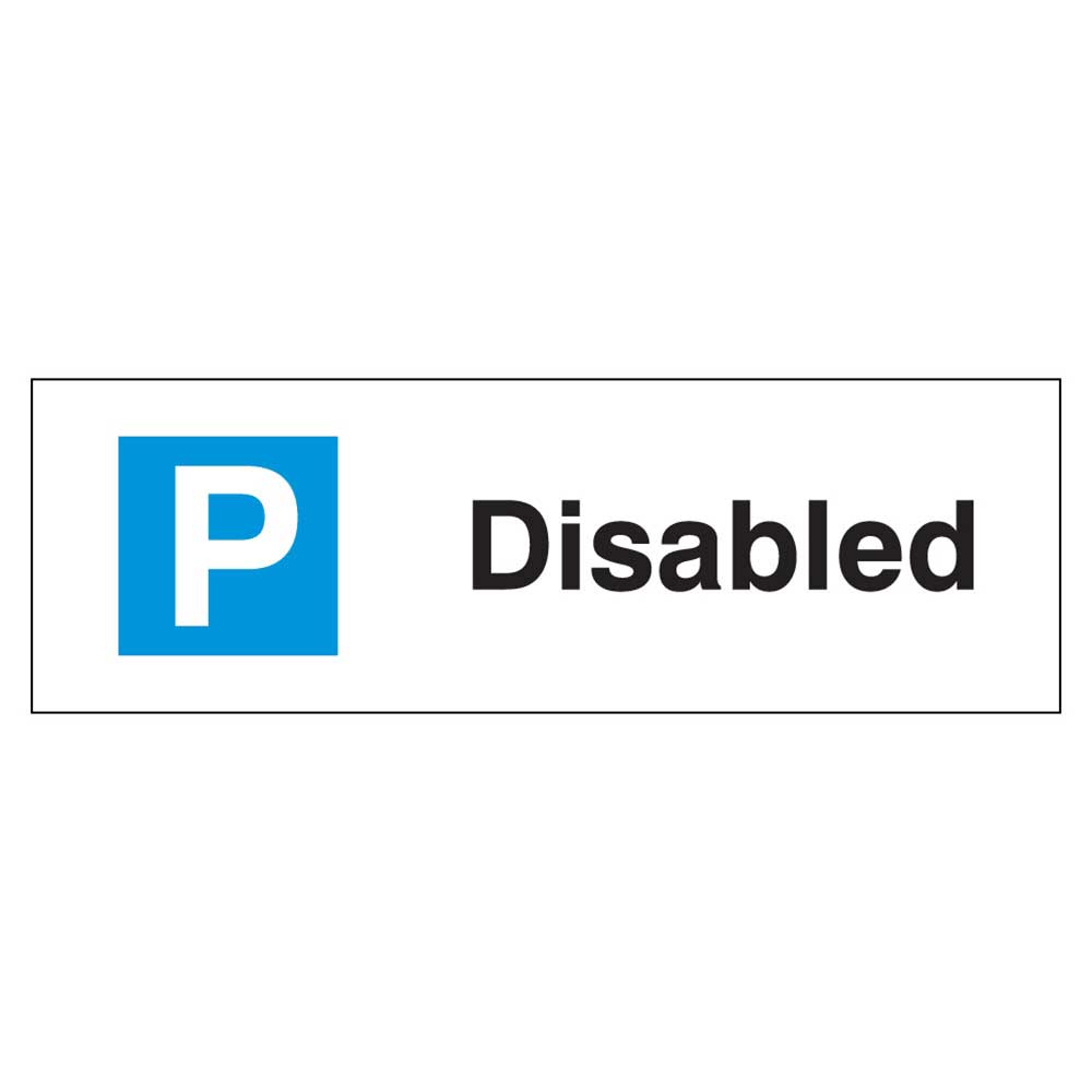 Click to view product details and reviews for Disabled Parking Sign Rigid 12mm Poly 200mm X 600mm.
