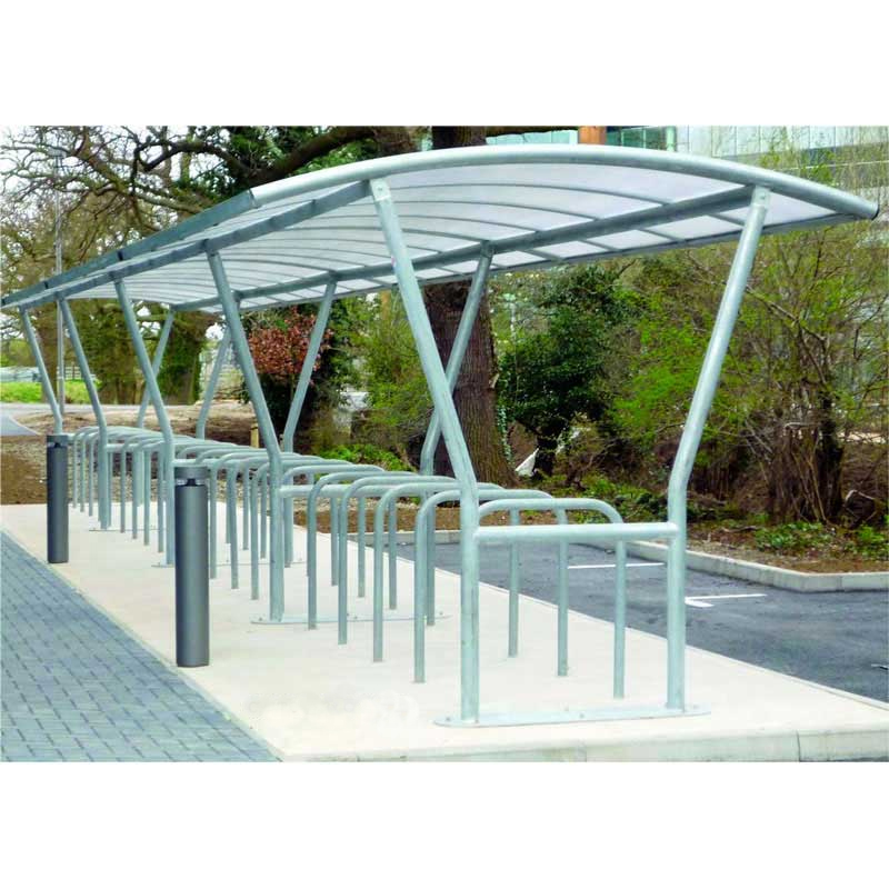 Click to view product details and reviews for Double Side Canterbury Bike Shelter Extn Ragged Polycarbonate Roof.