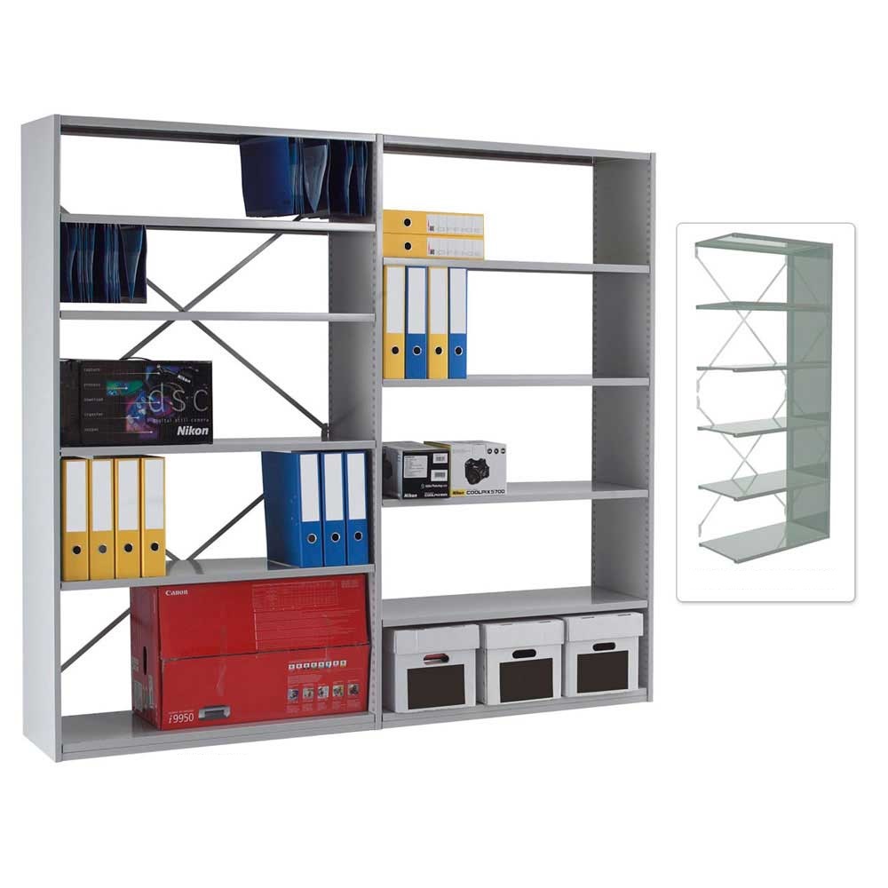 Click to view product details and reviews for Duo Shelving Open Back Extension Bay 6 Shelves 2150h X 1000w X 300d.