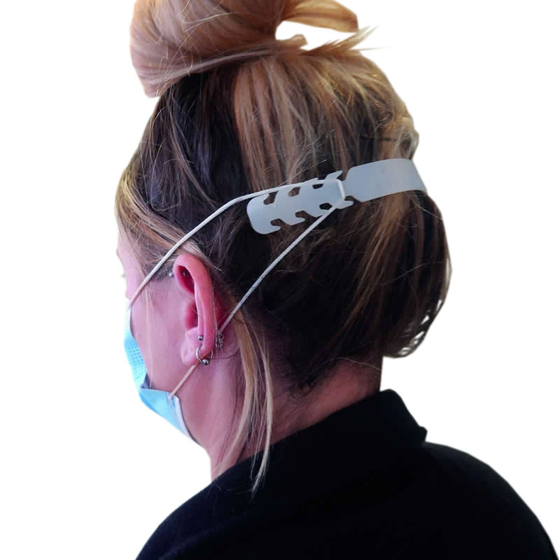 Ear Loop Mask Extenders Pack Of 50 White