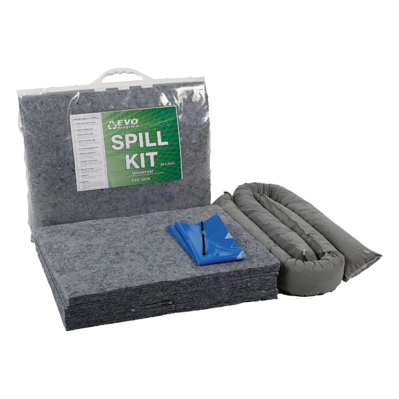 EVO Recycled Spill Kits in Clip-top Bags