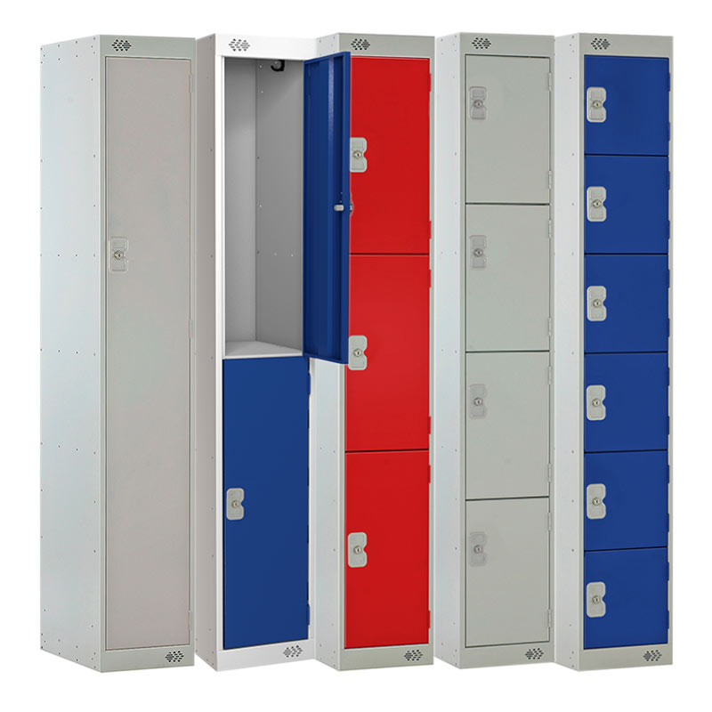 Fastrack Three Door Metal Locker 1800 X 300 X 450mm Retail Supplies