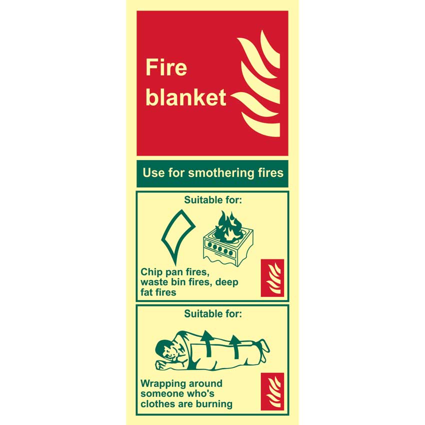 Click to view product details and reviews for Fire Blanket Sign Phs 82mm X 202mm.