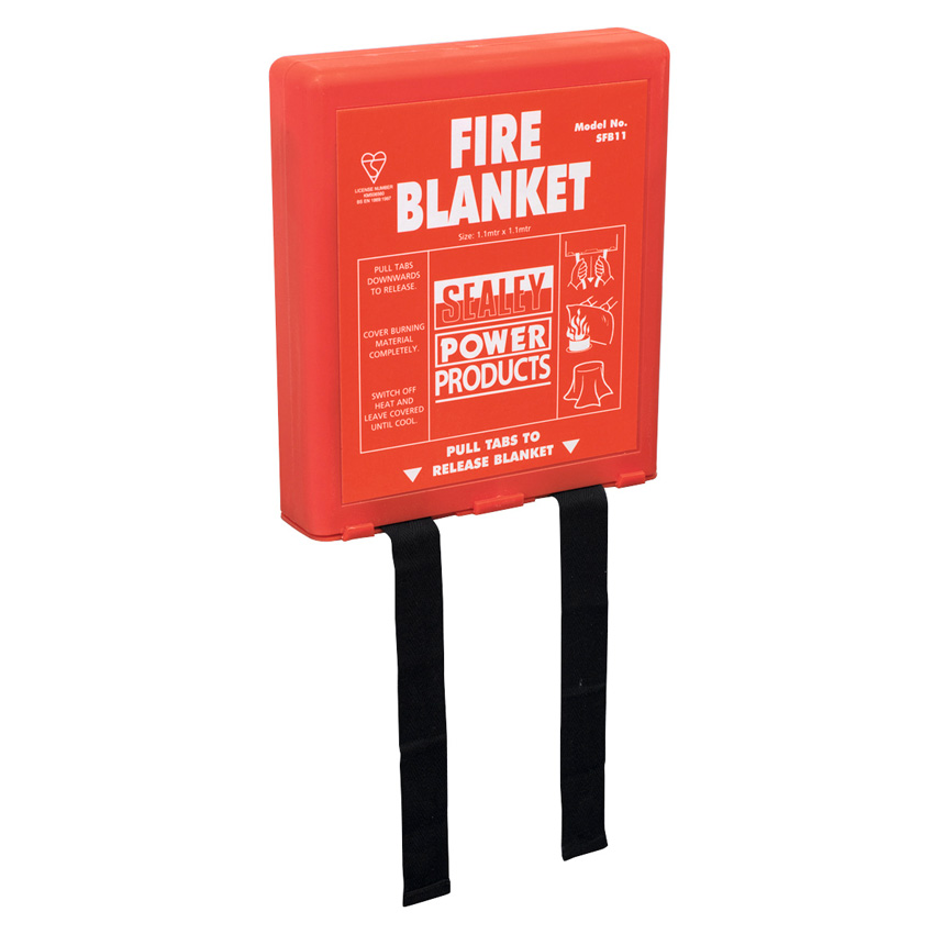 Fire Blanket With Wall Mounting Case Bs En 1869