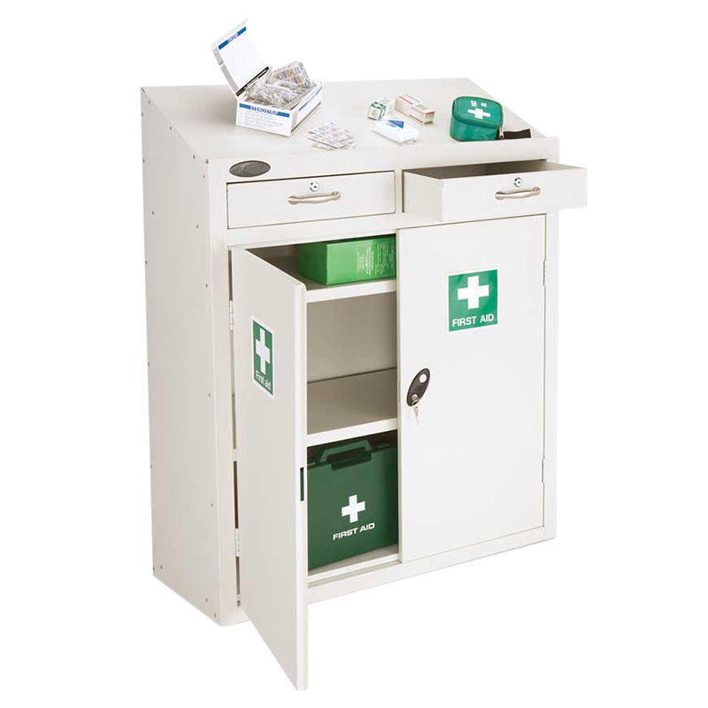 Lockable Drawers For First Aid Medical Workstations