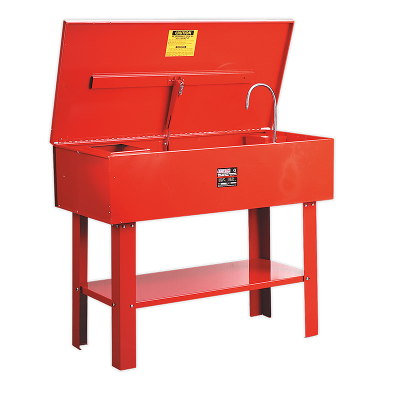 Sealey Extra Deep Free-standing Parts Cleaning Tank - 136L capacity - fully sealed magnetic drive pump - 1030 x 900 x 560