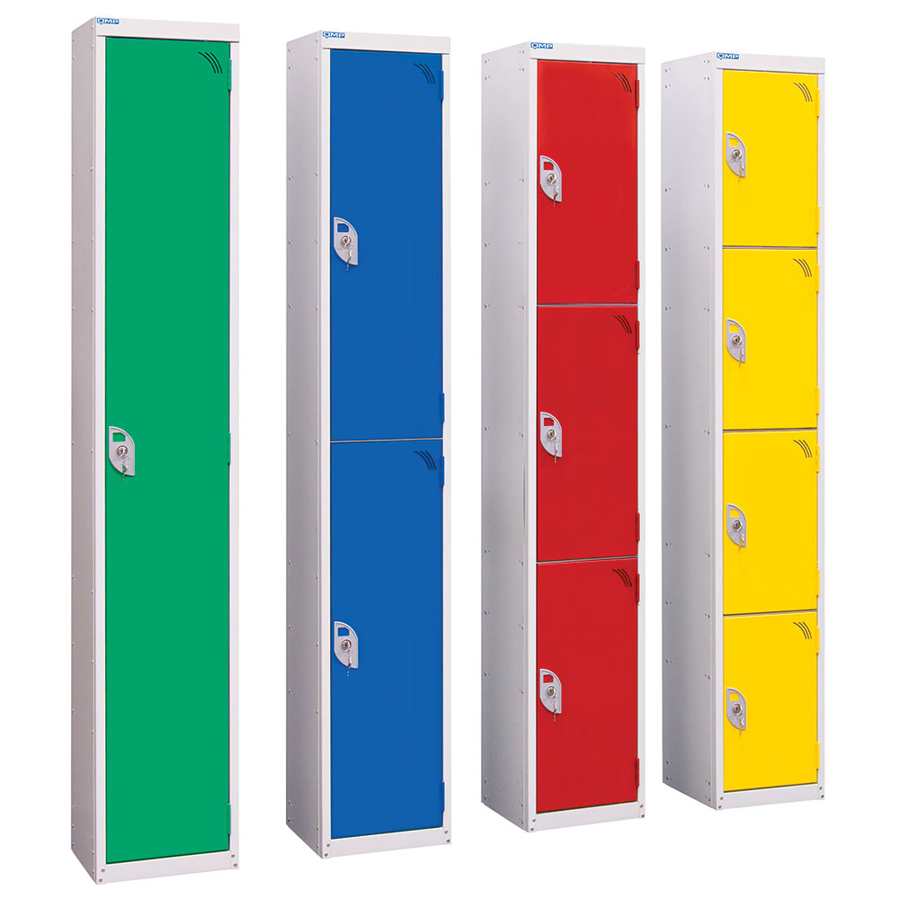 Galvanised Steel Wet Area Locker - 4 Door - 1800h x 300w x 300d (mm)