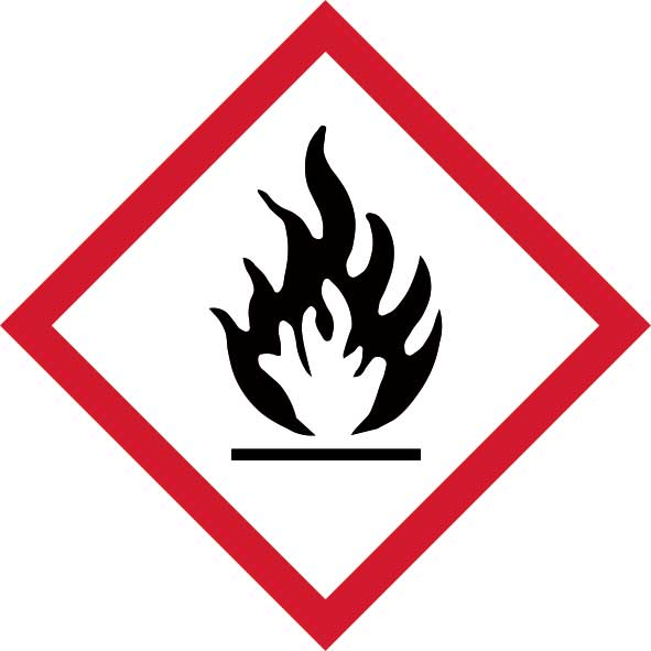 GHS Flammable Pictogram Labels with FAST UK Delivery | ESE Direct