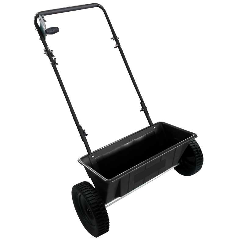 Hand Push Salt Drop Spreader 27kg Capacity