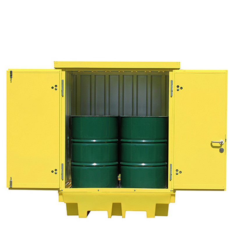Click to view product details and reviews for Hard Covered Drum Storage Pallet Suitable For 4 X 205 Litre Drums 1865 X 1385 X 1480.