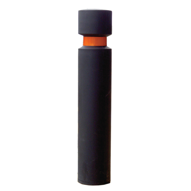 H/D Removable Steel Core Bollard Black Sleeve Straight Sided 0.9m high