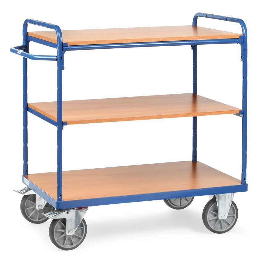 Heavy Duty Shelf Trolley 3 Tier 1200 X 800 X 1152mm High 600kg Capacity