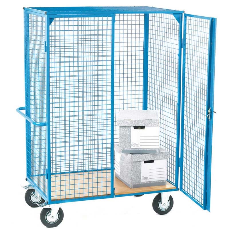 Heavy Duty Distribution Trolley with Plywood Shelf