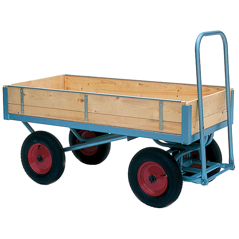 Click to view product details and reviews for Heavy Duty Turntable Truck With Timber Platforms Length 1600mm.