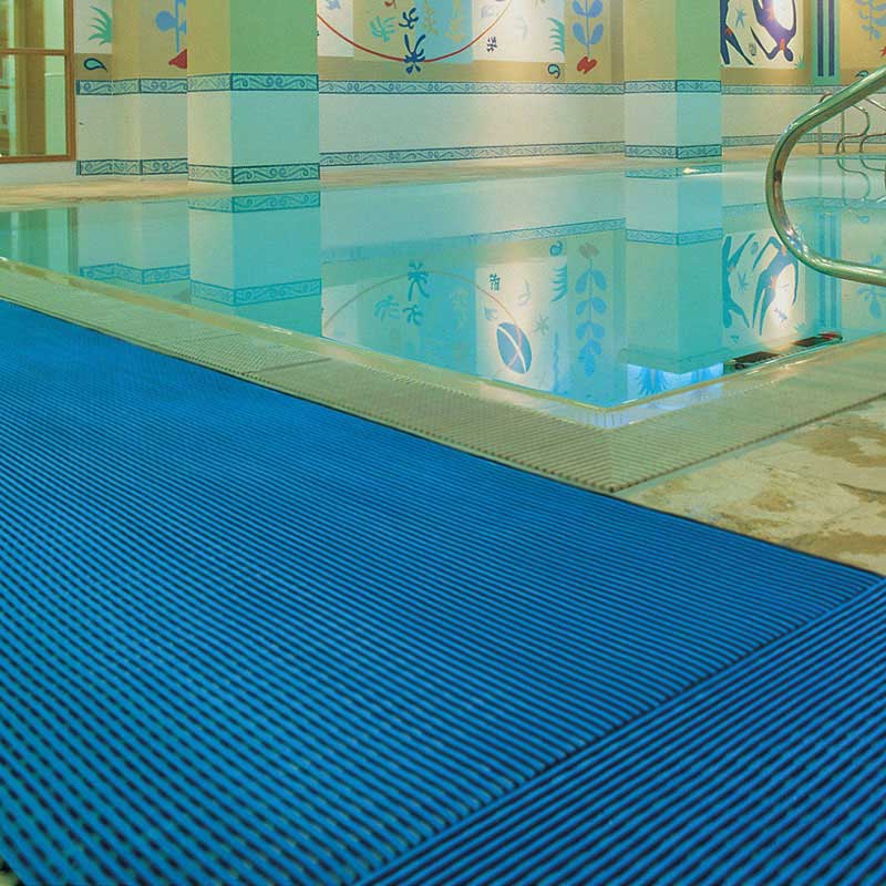 Heronrib Pvc Grid Swimming Pool Matting Roll 10m X 1m 105mm Thick